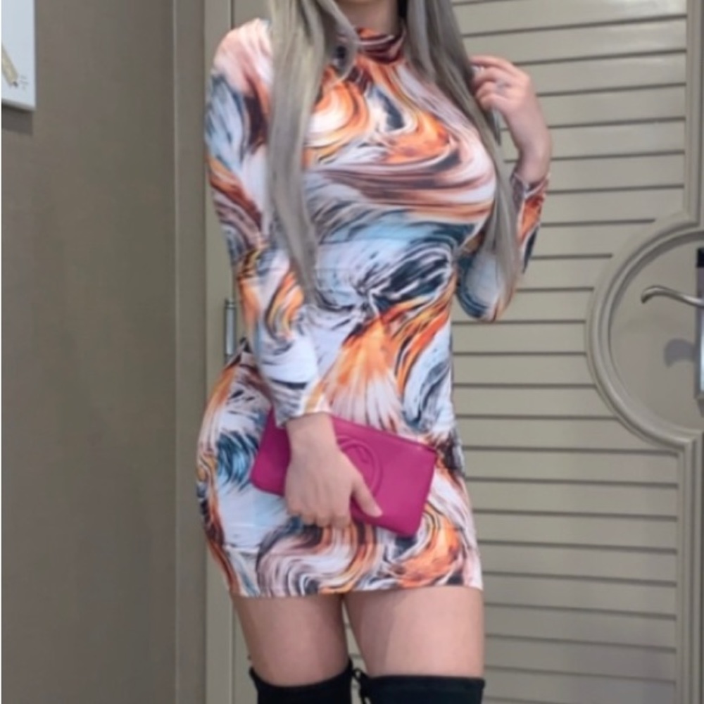 Stormy weather mini dress